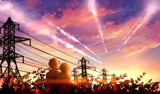 Landscape w/ characters